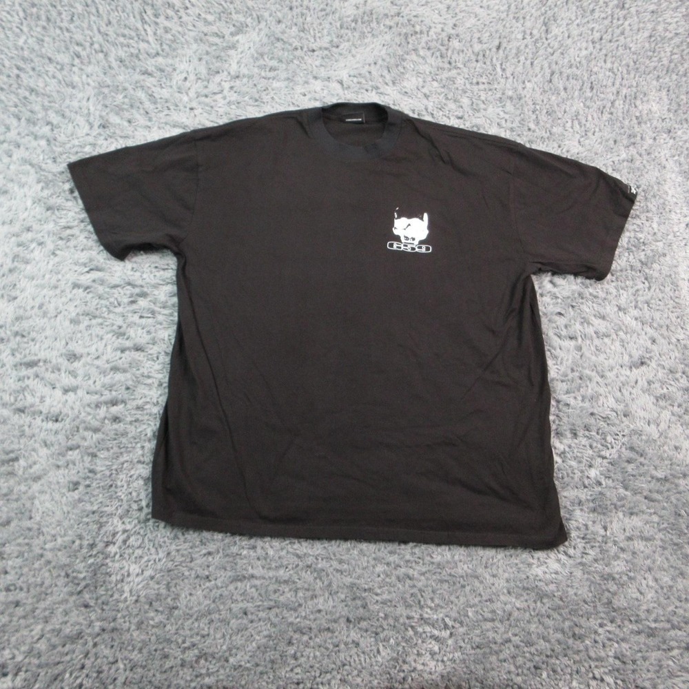 G59 Shirt Mens XL Black Graphic Crew Neck Cotton Short Sleeve Back Print